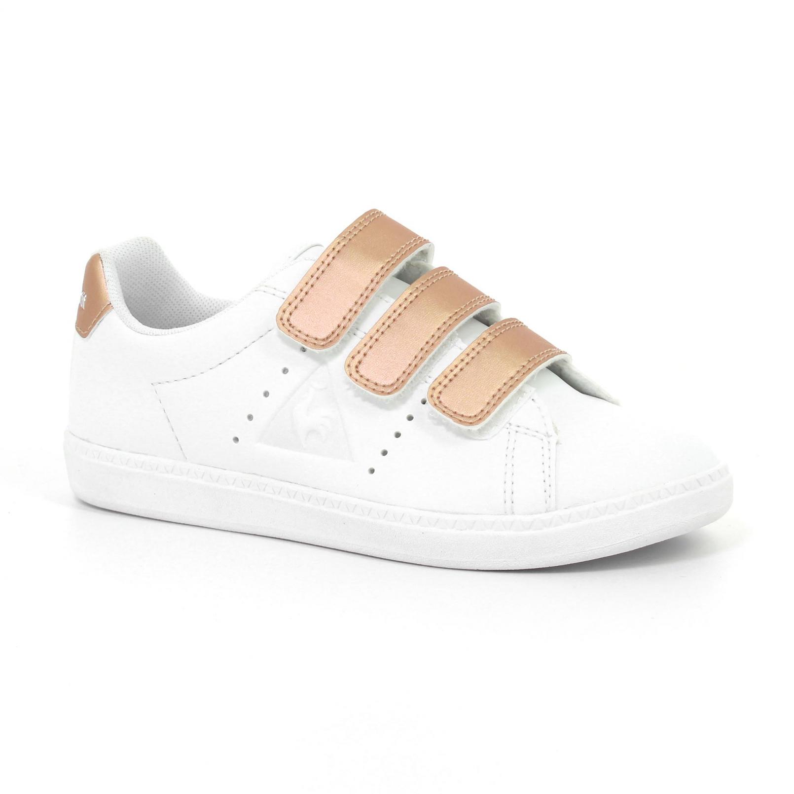 Shoes – Le Coq Sportif Courtone Ps S Lea/Metallic White/Pink