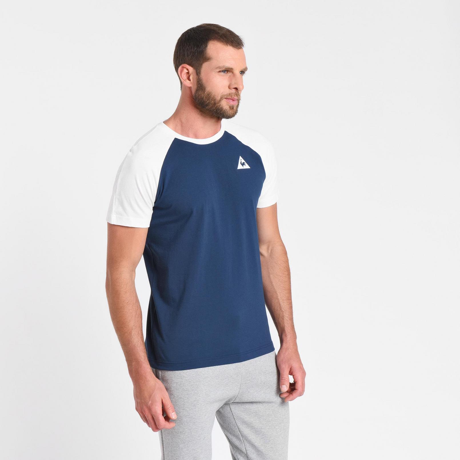 T-shirts – Le Coq Sportif Essentiels n°2 T-shirt Blue/White
