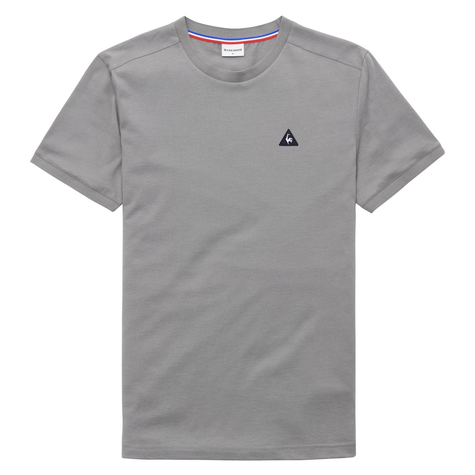 T-shirts - Le Coq Sportif Essentiels T-shirt Grey/White ⋆ Dok Gemiis