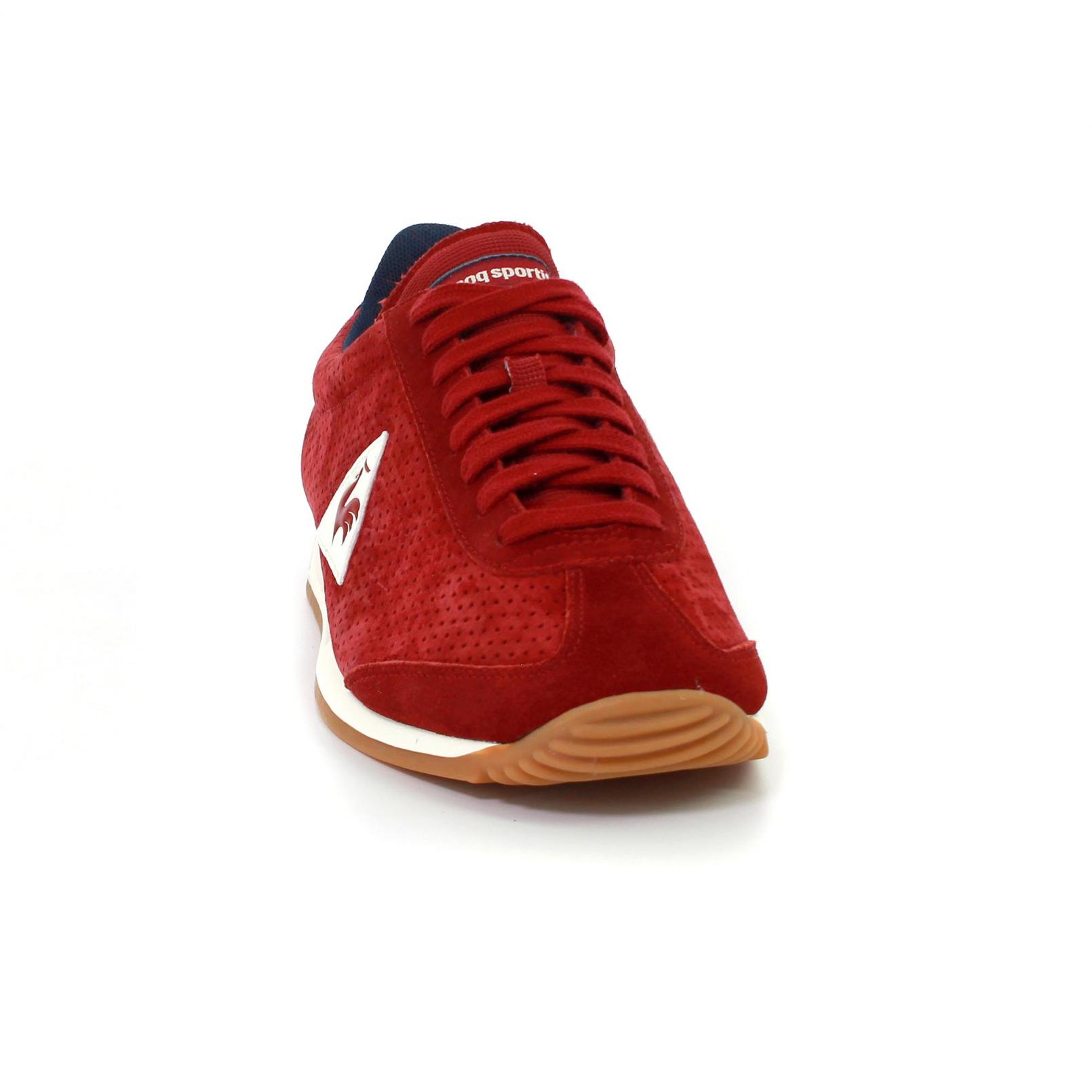 Shoes – Le Coq Sportif Quartz Perforated Nubuck Red/Blue