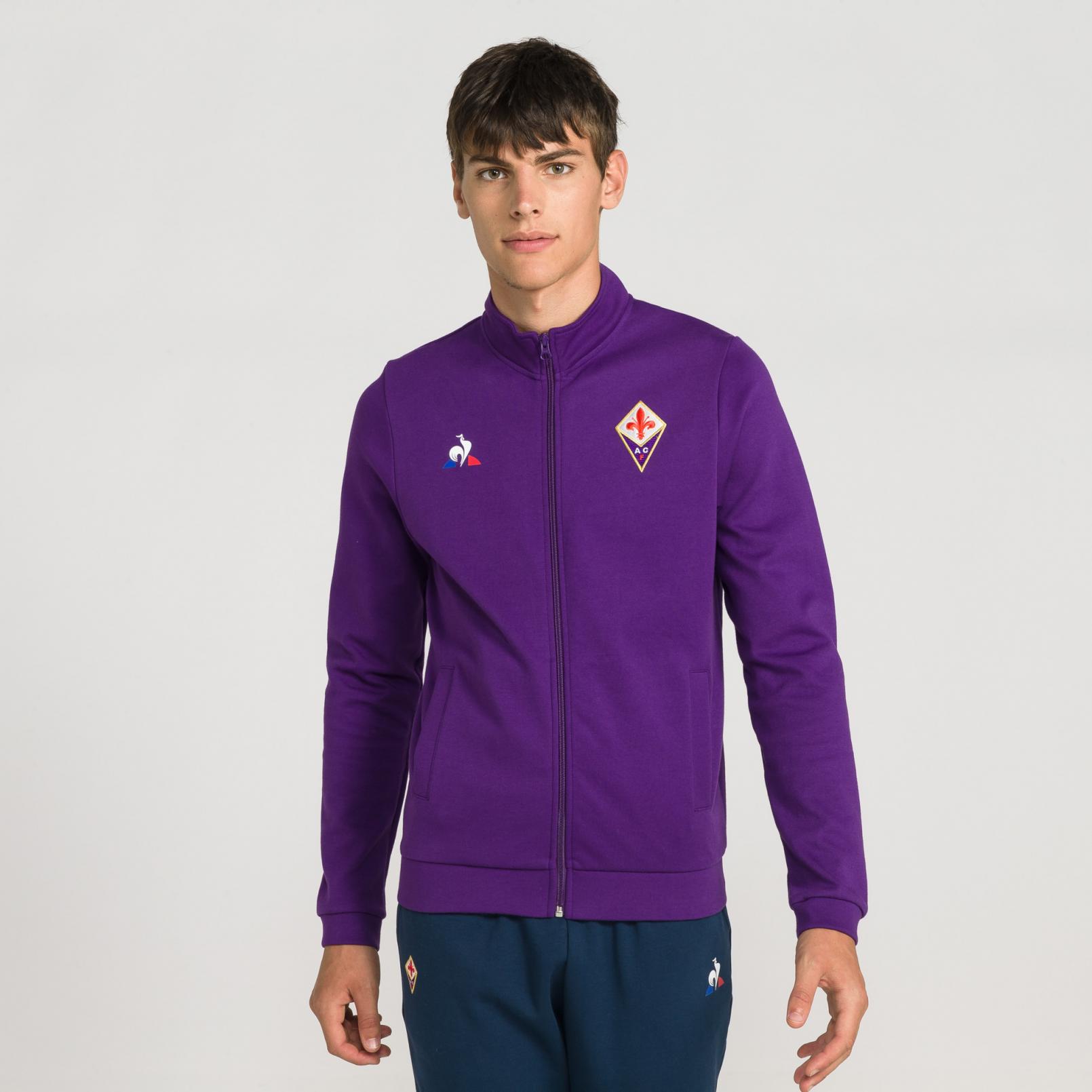 Sweat tops – Le Coq Sportif Fiorentina Pres Full zip sweatsthirt Purple