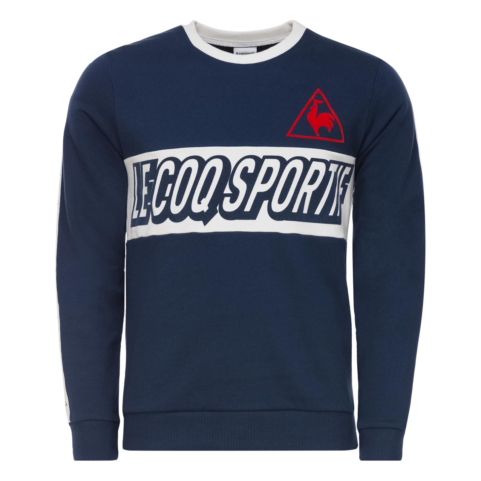 Sweat tops – Le Coq Sportif Tricolore Football Crew Sweat Blue/Cream