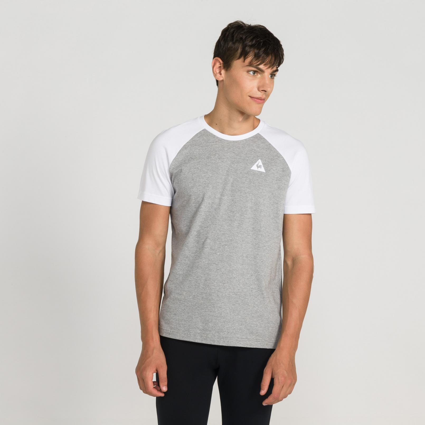T-shirts – Le Coq Sportif Essentiels n°2 T-shirt Grey/White